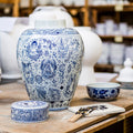 Vaas True Love│Schiffmacher Royal Blue Tattoo│Royal Delft│art. 65800600│vaas in werkplaats