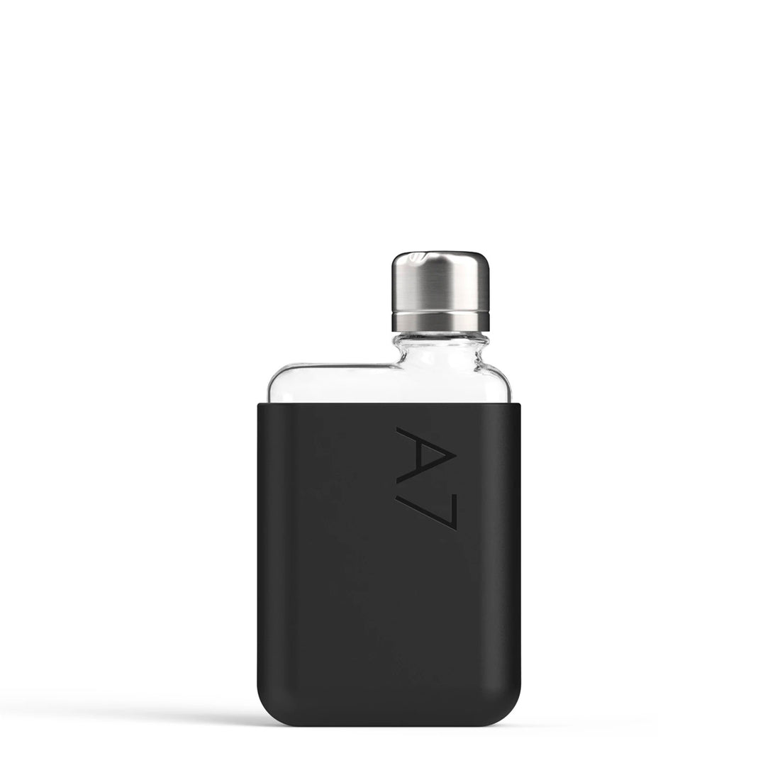 Memobottle Silicone Sleeve A7│Black Ink│Drinkfles│foto voorkant zonder fles