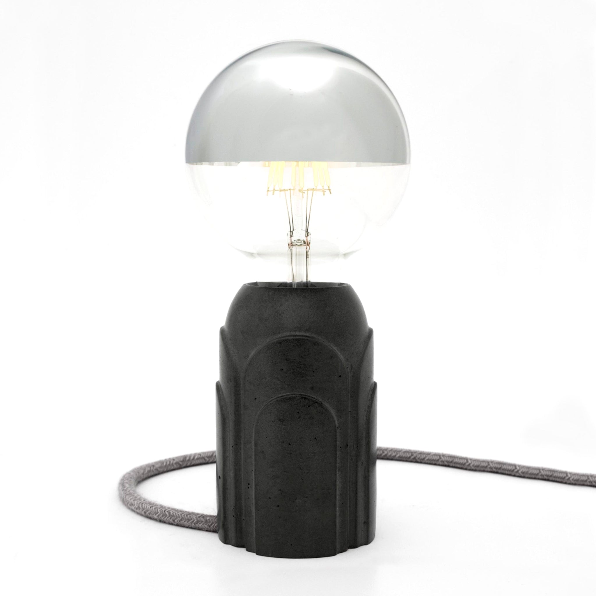 Tafellamp Art Deco - dark grey