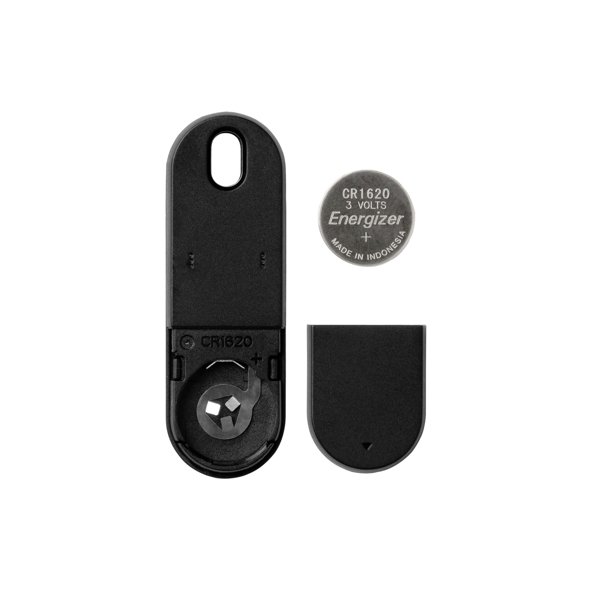 Orbitkey Key Organiser│Chipolo Tracker Zwart│art. BTRO-1-BKBK│vakje batterij