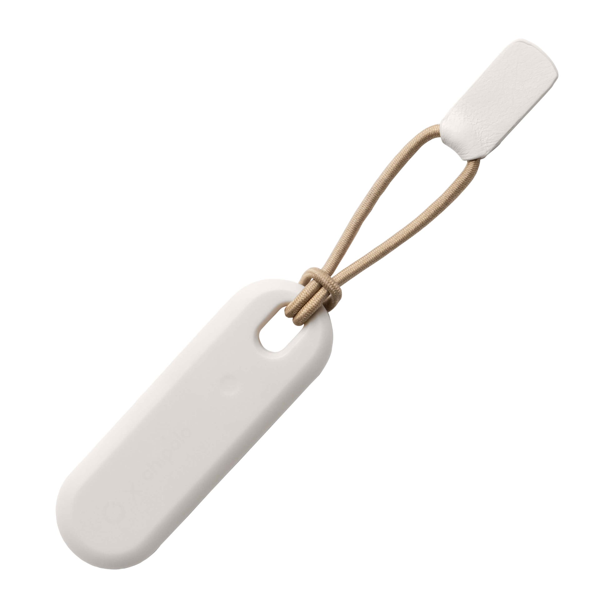 Orbitkey│Key Organiser│Chipolo Tracker Bluetooth Grijs│art. BTRO-1-STGY│schuin met elastiek