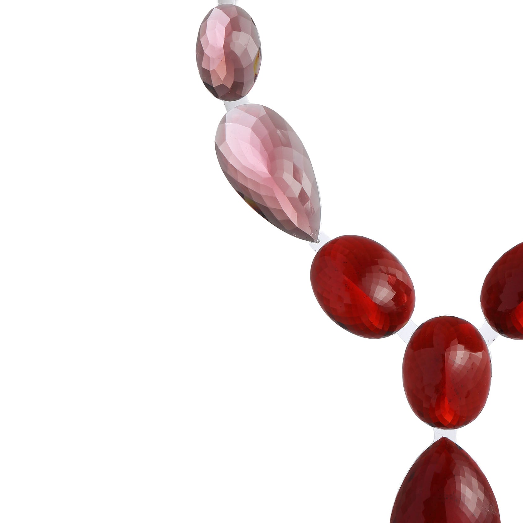 Big Stones Necklace Red│Corsari Jewels│close-up Stones