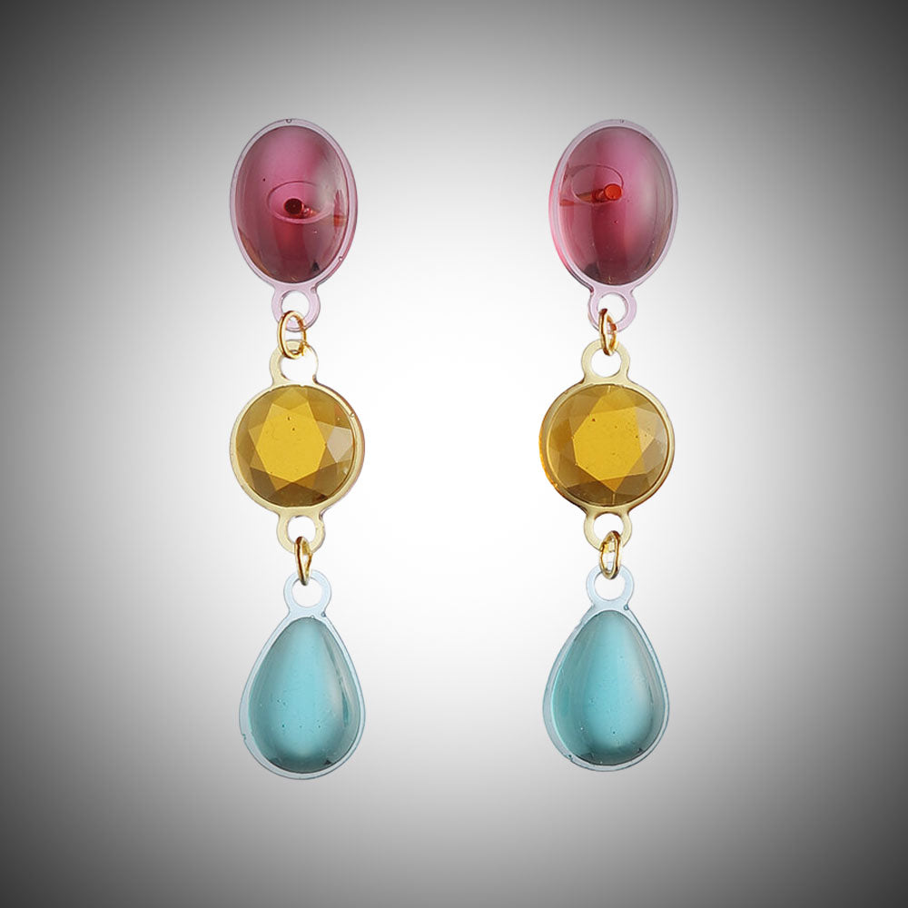 Bolle Triplo Earrings Multicolor│Corsari Jewels│Oorbellen│foto met vignet