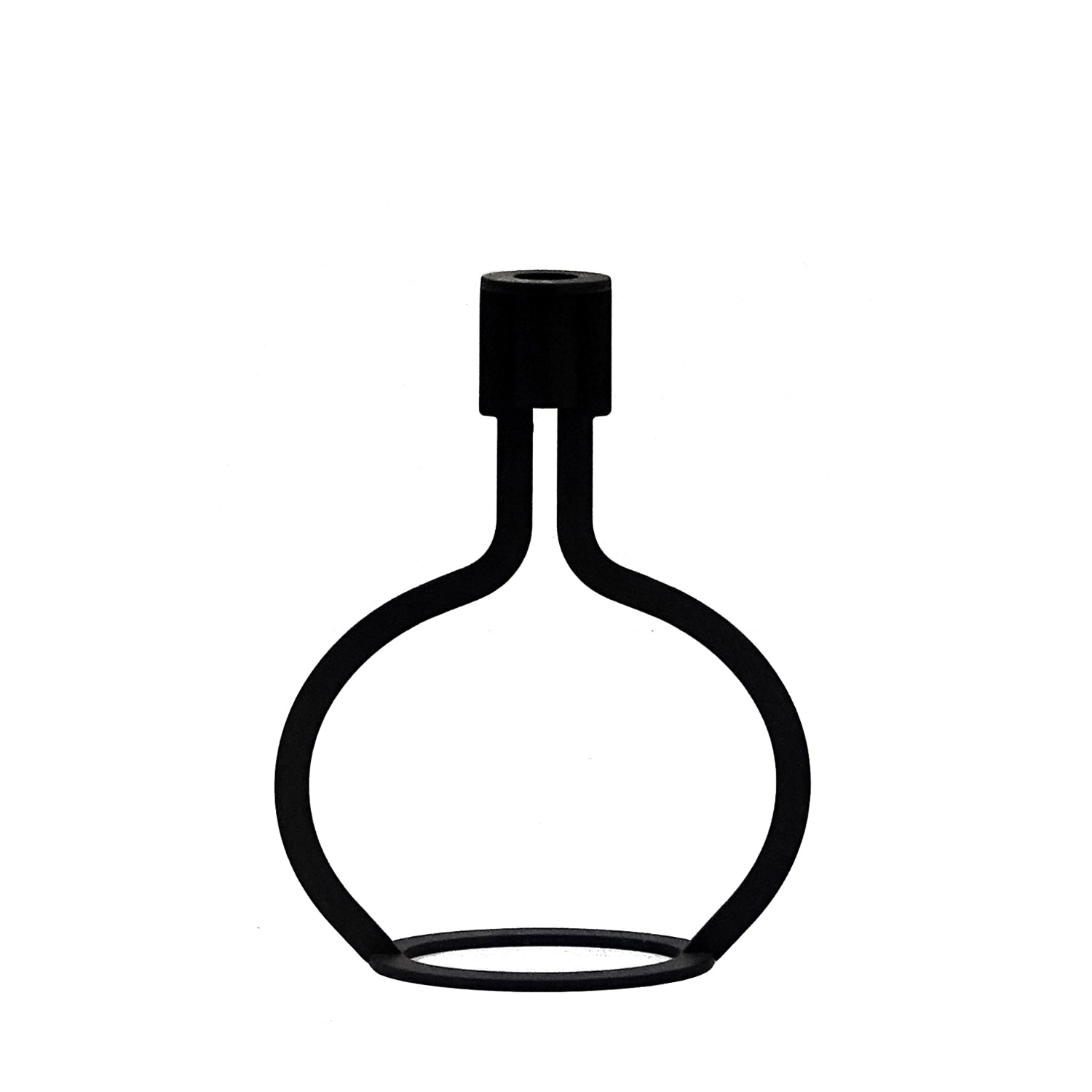 Bottle Kandelaar Cognac│Peter van de Water - Goods│art. BK 10.03│voorkant met witte achtergrond