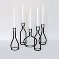 Bottlekandelaar Roséfles│Peter van de water voor Goods│art. BK 10.02│verschillende designs met witte kaars