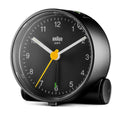 Braun Wekker Analoog BC01B│Zwart│voorkant schuin links zonder verlichting