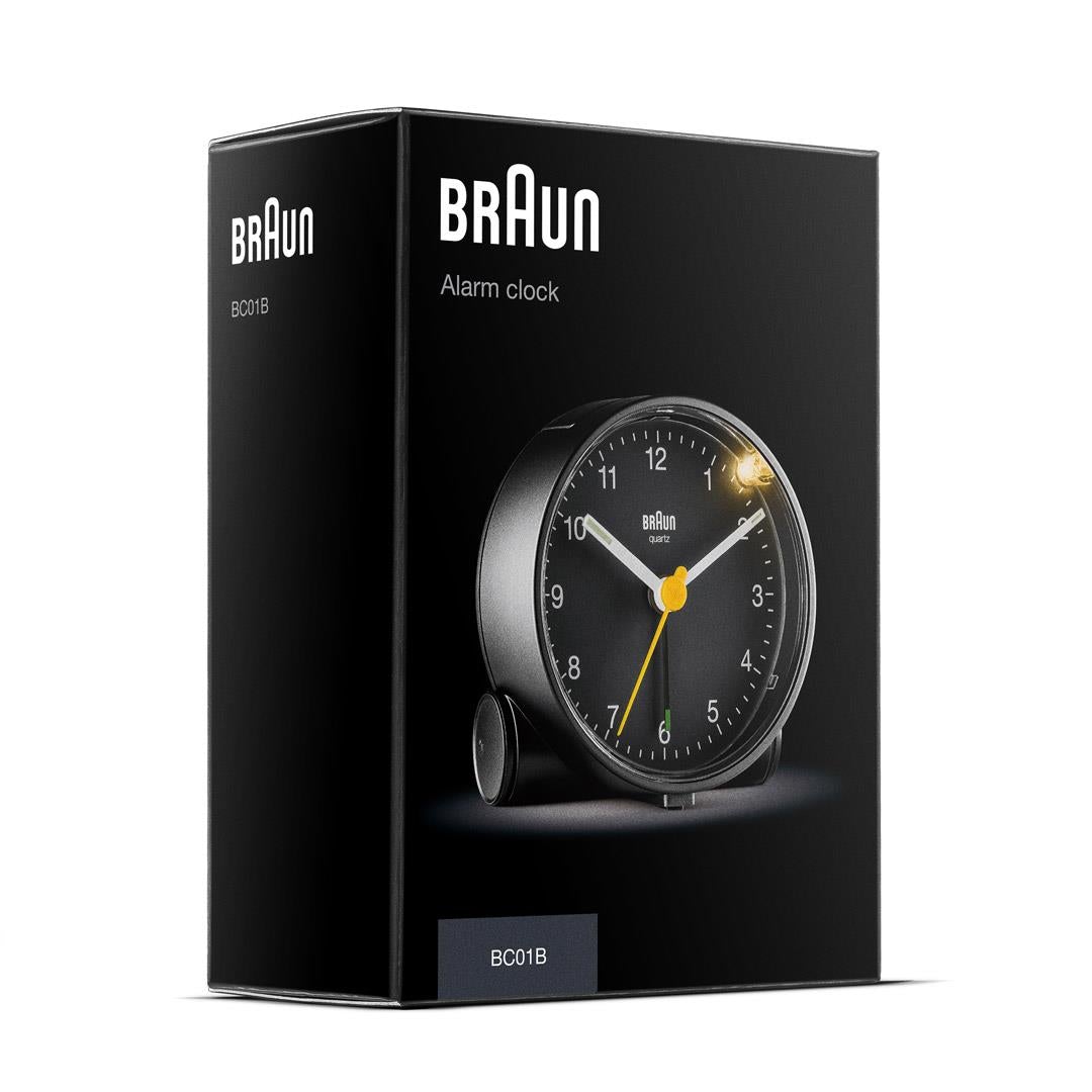 Braun Wekker Analoog BC01B│Zwart│verpakking