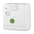Braun Wekker Analoog BC02WB│Wit&Zwart│Reiswekker│achterkant met diverse functieknoppen