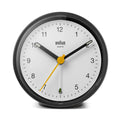 Braun Wekker Analoog BC12BW│Zwart&Wit│vooraanzicht