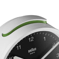 Braun Wekker Analoog BC12WB│Wit&Zwart│detail alarm knop