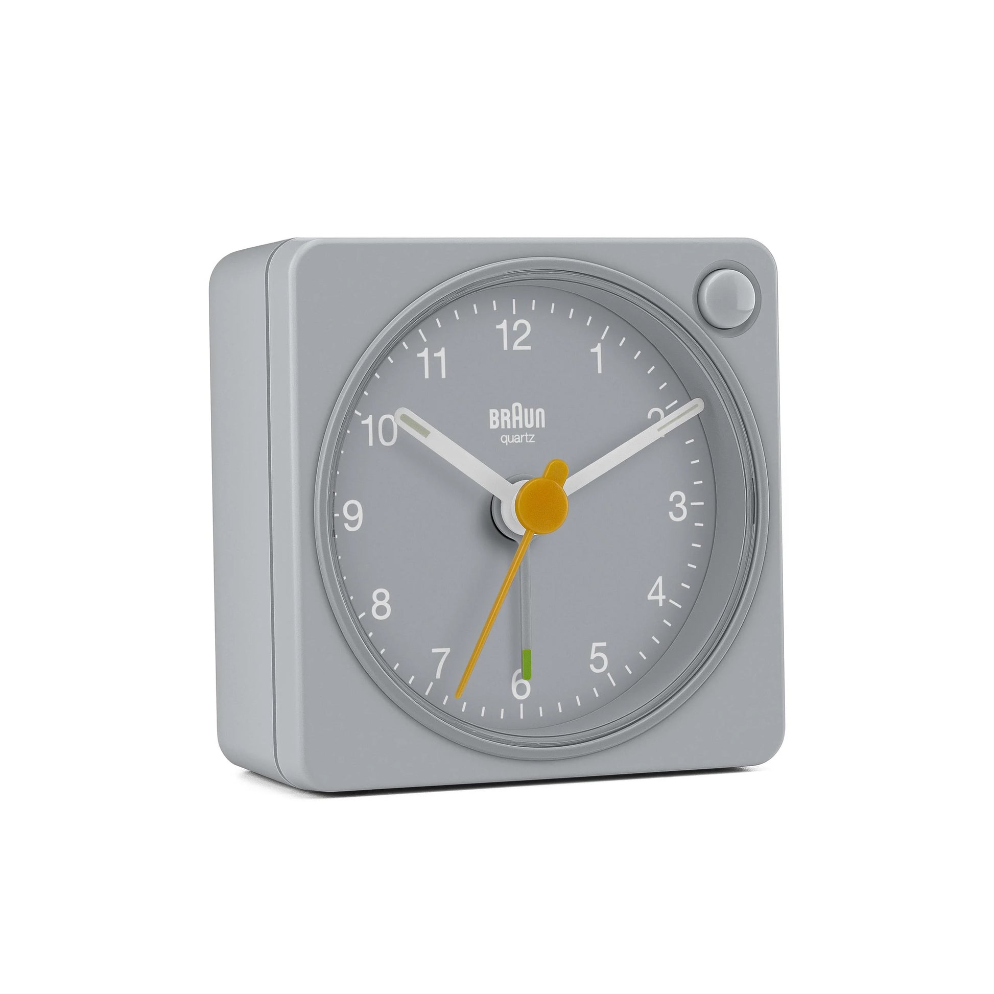 Braun Wekke Analoog BC02XG│Grijs│voorkant schuin met witte achtergrond