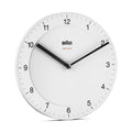 Braun Wandklok Analoog BC06W│Wit│Radiogestuurd│voorkant schuin rechts