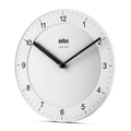 Braun Wandklok Analoog BC06W│Wit│Radiogestuurd│voorkant schuin links