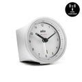 Braun Wekker Analoog BC07W-DCF│Wit│Radiogestuurd│voorkant met radio controlled teken