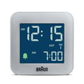 Braun Reiswekker Digitaal BC08G-DCF│Grijs│radiogestuurd│voorzijde met verlichting