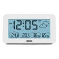 Braun Weerstation en Wekker BC13WP-DCF│Radiogestuurd│voorkant met verlichting aan