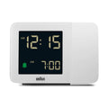 Braun Projectieklok en Wekker Digitaal BC15W-DCF│Wit│Radiogestuurd│voorkant met verlichting uit