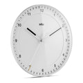 Braun Wandklok BC17W Analoog│Wit│voorkant schuin links