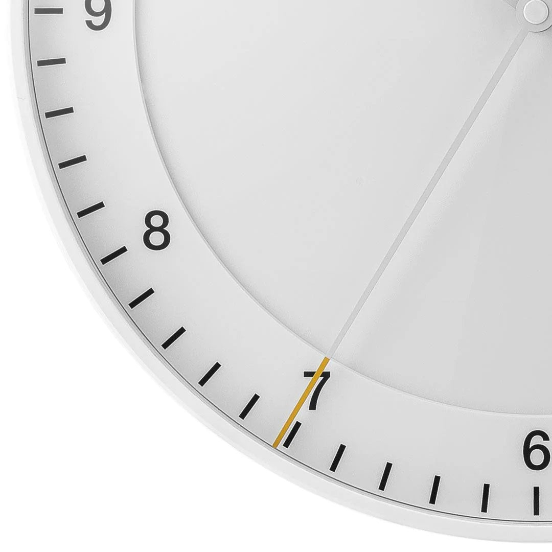 Braun Wandklok BC17W Analoog│Wit│detail secondewijzer