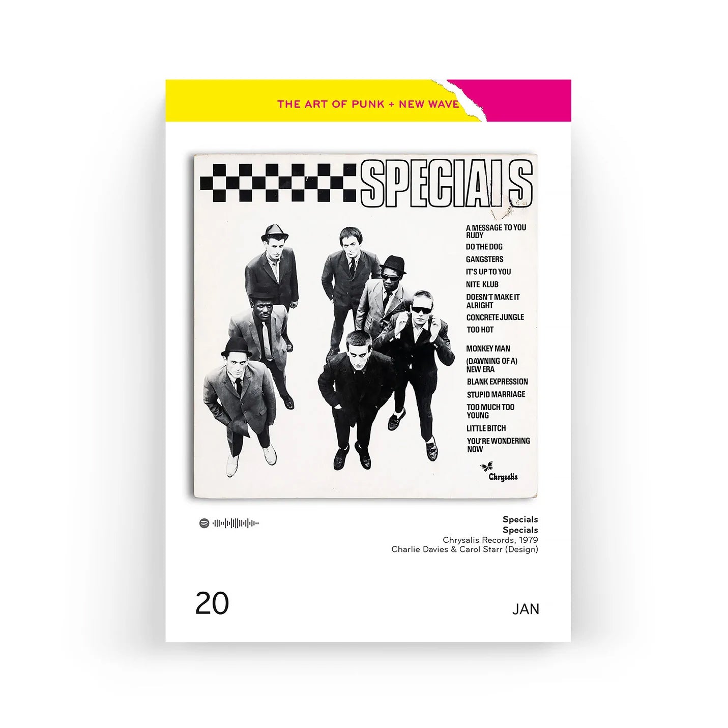 Scheurkalender The Art of Punk+New Wave Covers│Platenhoezen│art.CA-PUNK│cover van The Specials