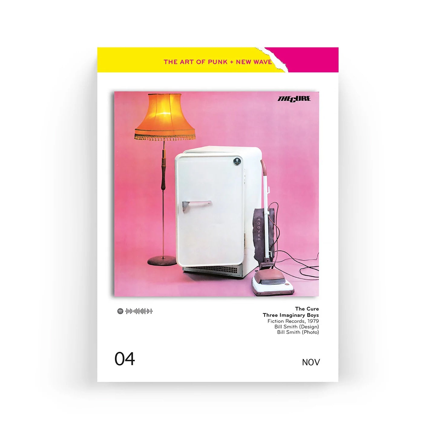 Scheurkalender The Art of Punk+New Wave Covers│Platenhoezen│art.CA-PUNK│cover van the Cure - three Imaginary Boys
