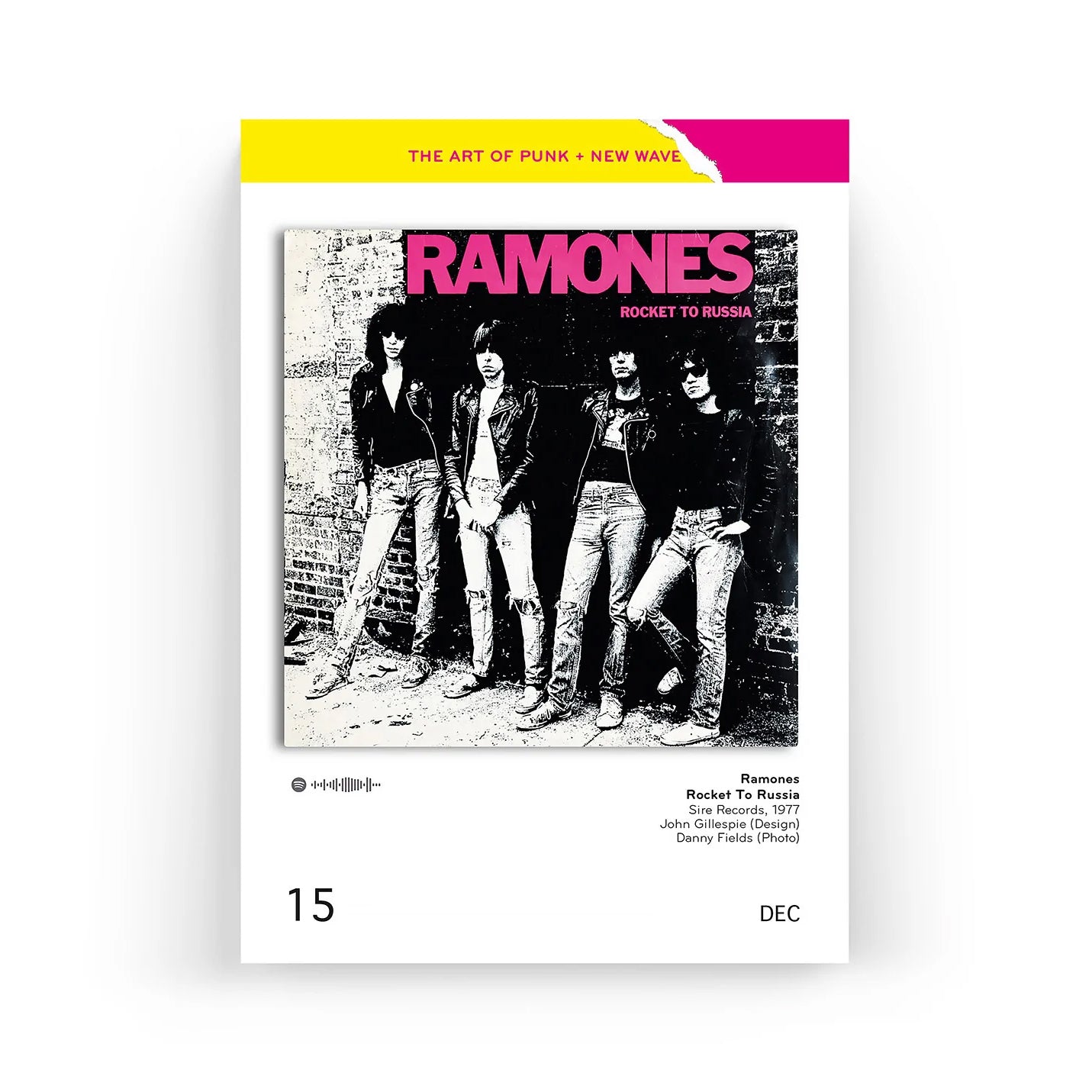 Scheurkalender The Art of Punk+New Wave Covers│Platenhoezen│art.CA-PUNK│cover van The Ramones - Rocker to Russia