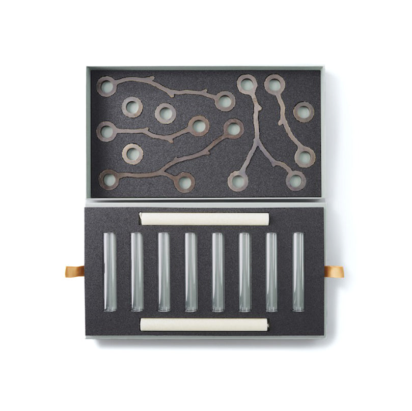 Candle Vase set 5 Bronze│René Knip voor Thomas Eyck│inhoud geschenkdoos