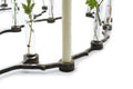 Candle Vase set 5 Bronze│René Knip voor Thomas Eyck│close-up kaars