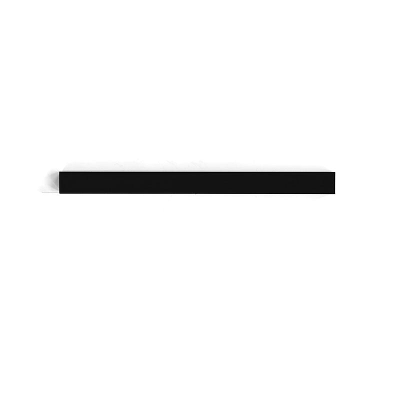 Coatrack by the Meter 50cm zonder haakjes Zwart│Vij5│vooraanzicht met witte achtergrond