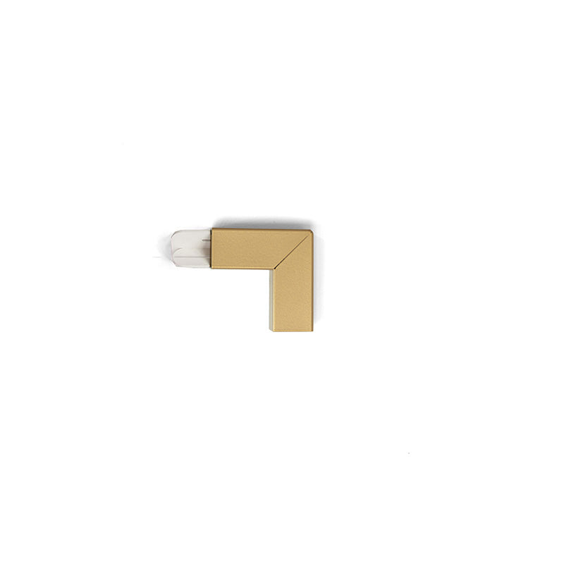 Coatrack by the Meter Hoekstuk Goud│Vij5│vooraanzicht met witte achtergrond