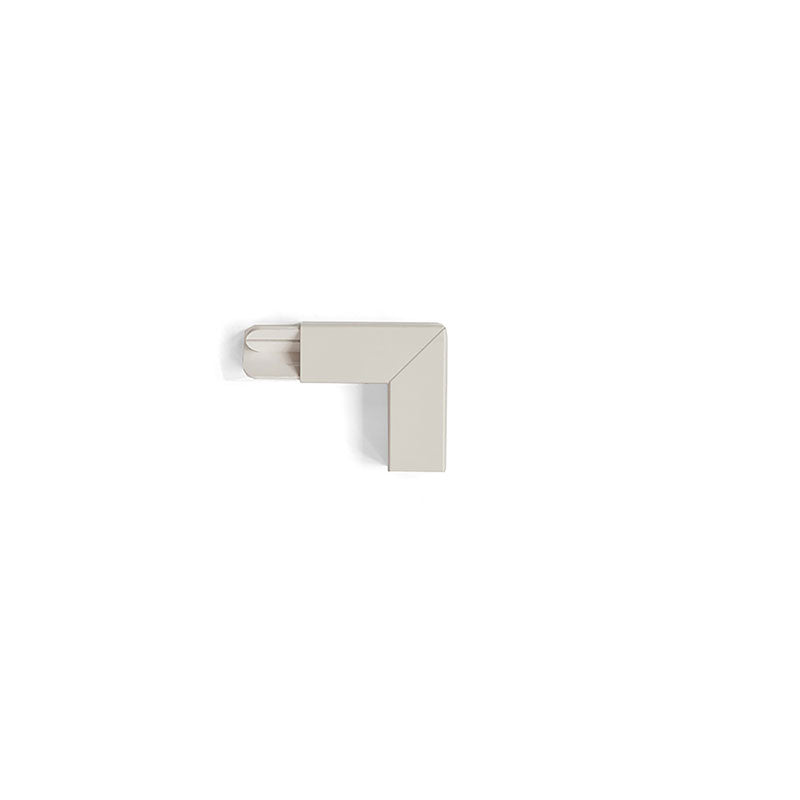 Coatrack by the Meter Hoekstuk Wit│Wandkapstok│Vij5│vooraanzicht met witte achtergrond