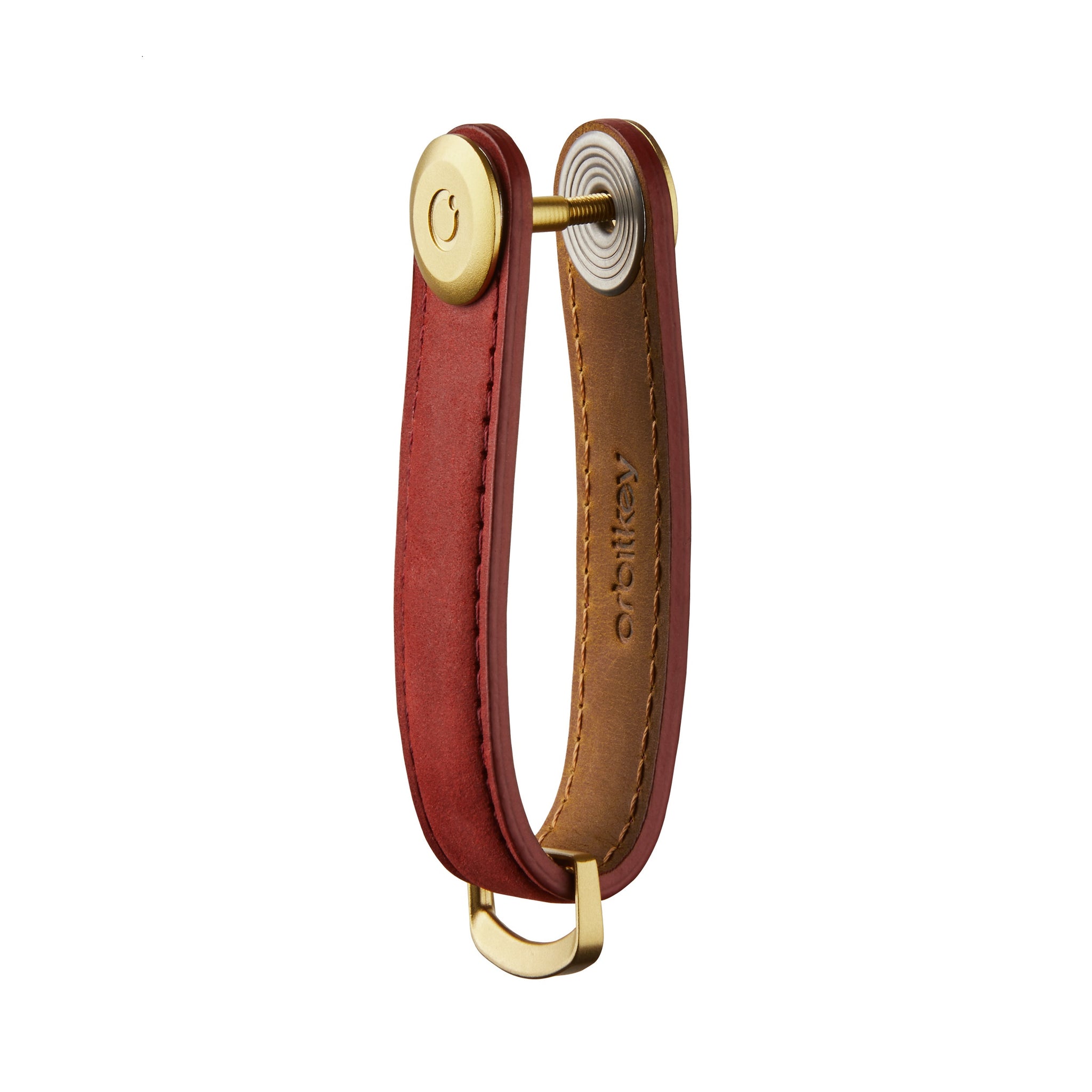 Key Organizer Orbitkey│Crazy Horse Leather Maple Red│art. CHLO-2-MRMRYG│sleutelhanger leerzijkant zonder sleutels