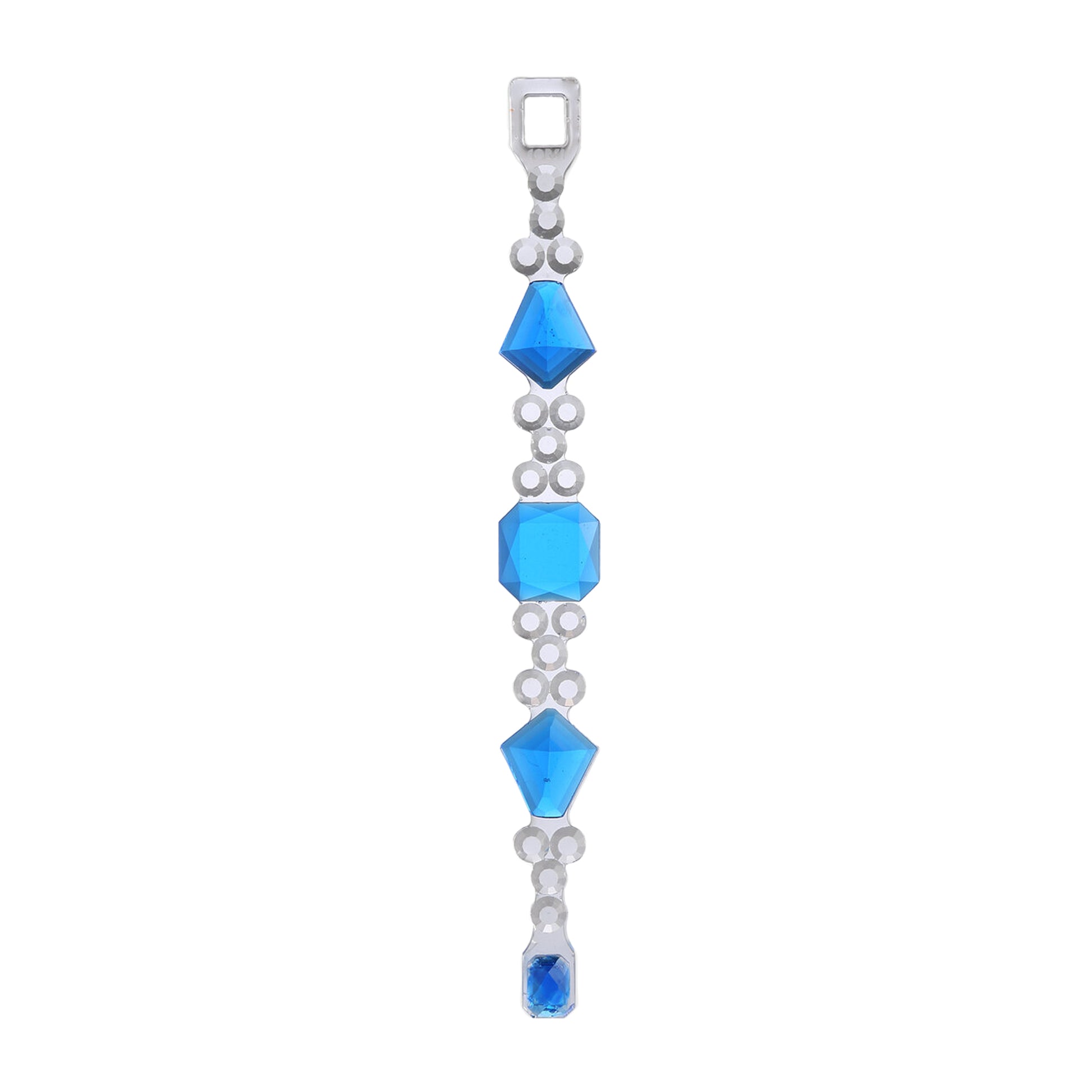 Crown Bracelet Blue│Armband Blauw│Corsari Jewels│foto in lengte witte achtergrond