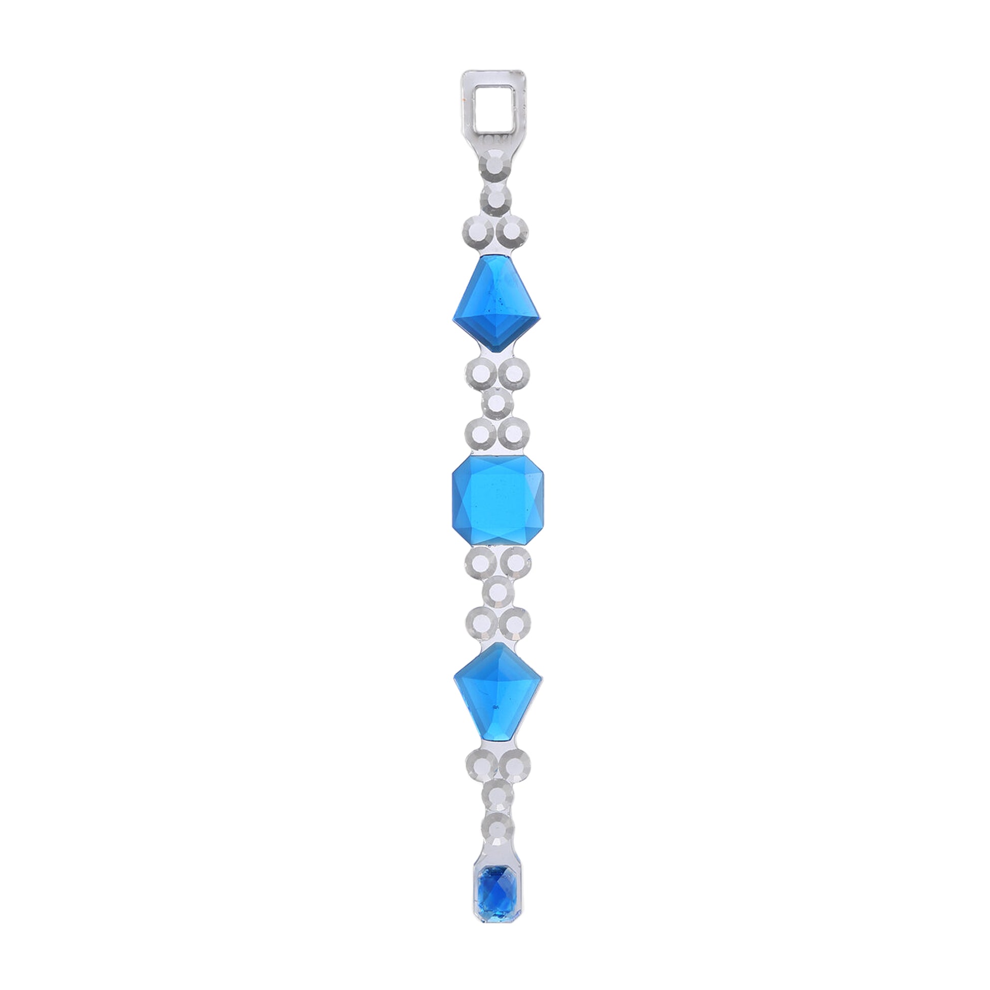 Crown Bracelet Blue│Armband Blauw│Corsari Jewels│foto in lengte witte achtergrond