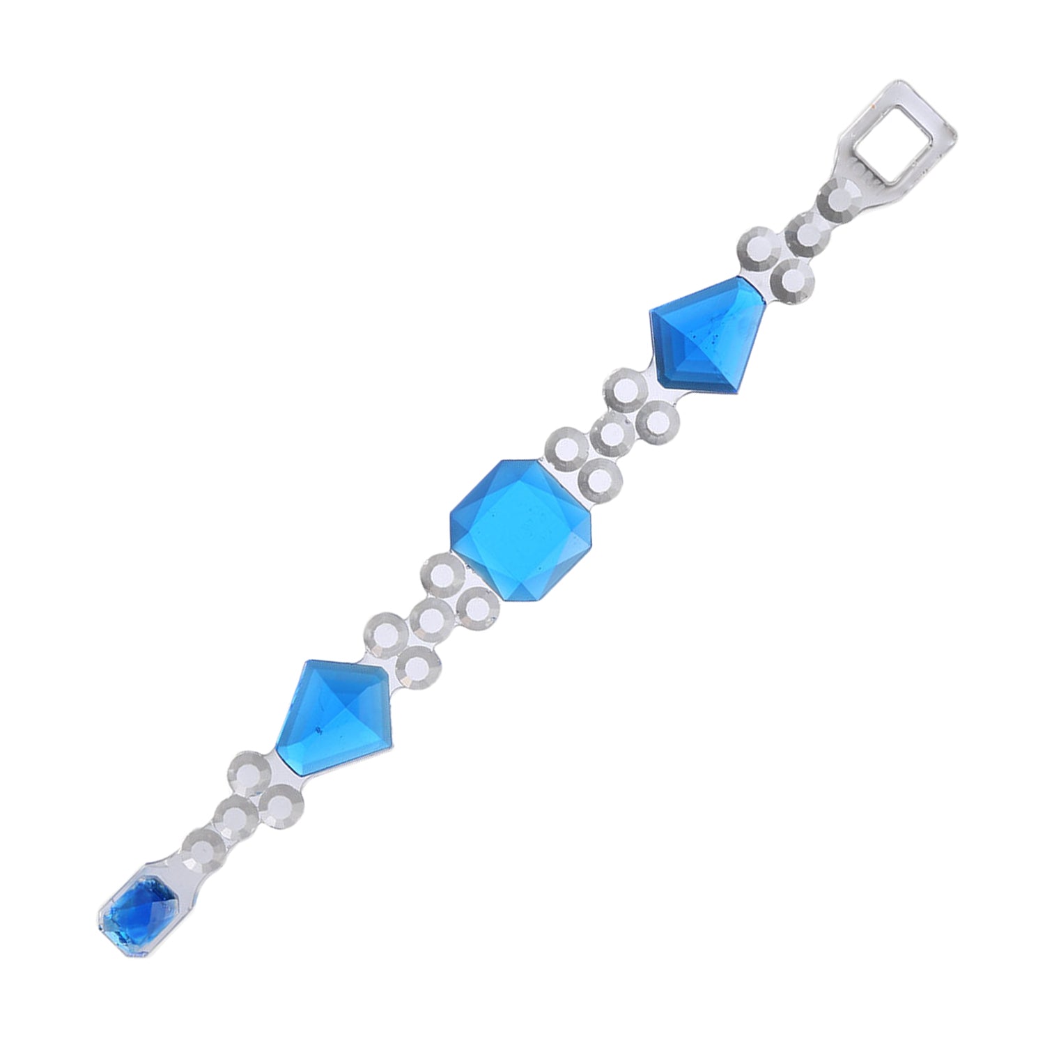 Crown Bracelet Blue│Armband Blauw│Corsari Jewels│product foto schuin