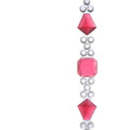 Crown Bracelet Pink│Armband Roze│Corsari Jewels│detail armband close up