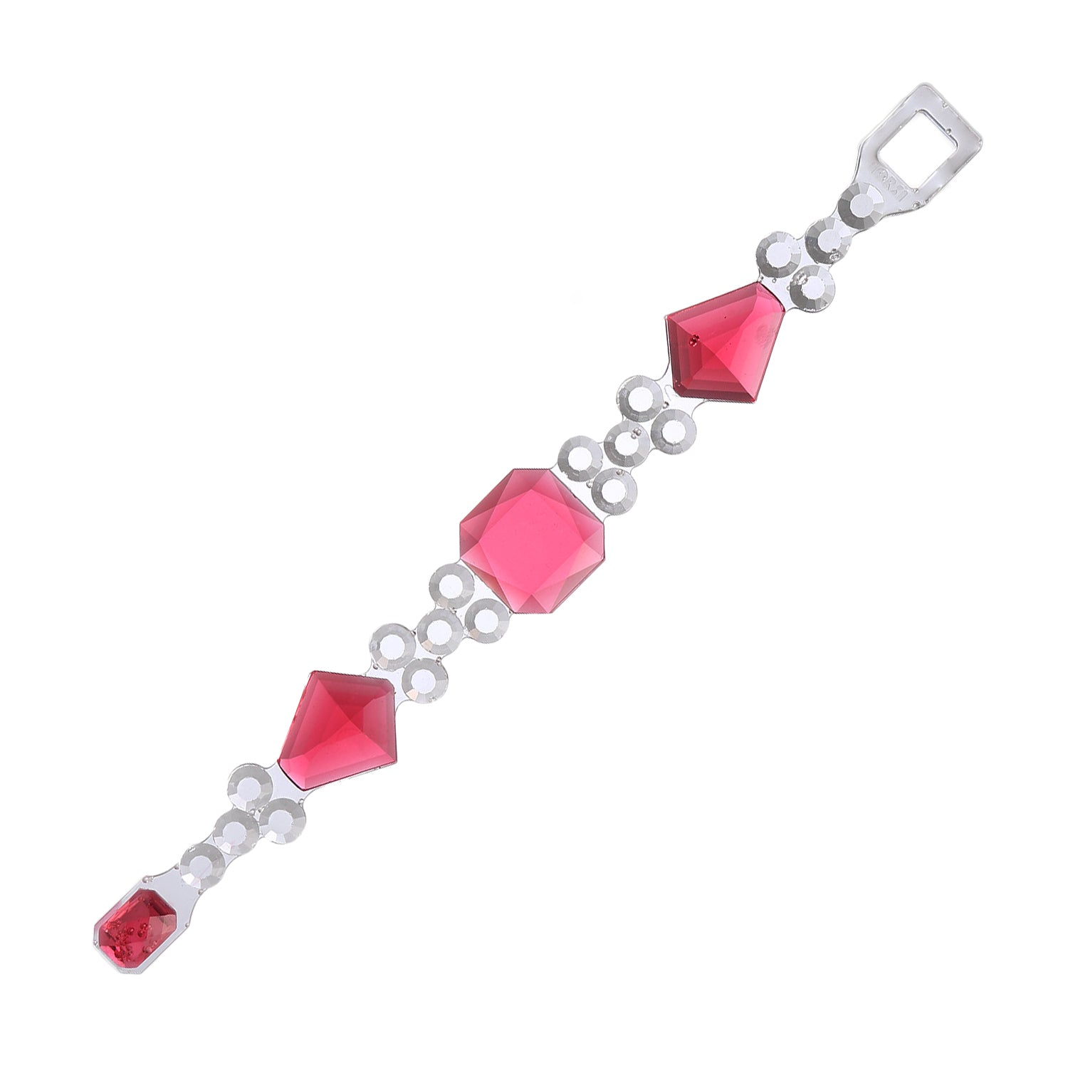 Crown Bracelet Pink│Armband Roze│Corsari Jewels│foto schuin witte achtergrond