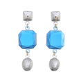 Crown Triplo Earrings Blue│Corsari Jewels│Oorbellen│product foto witte achtergrond