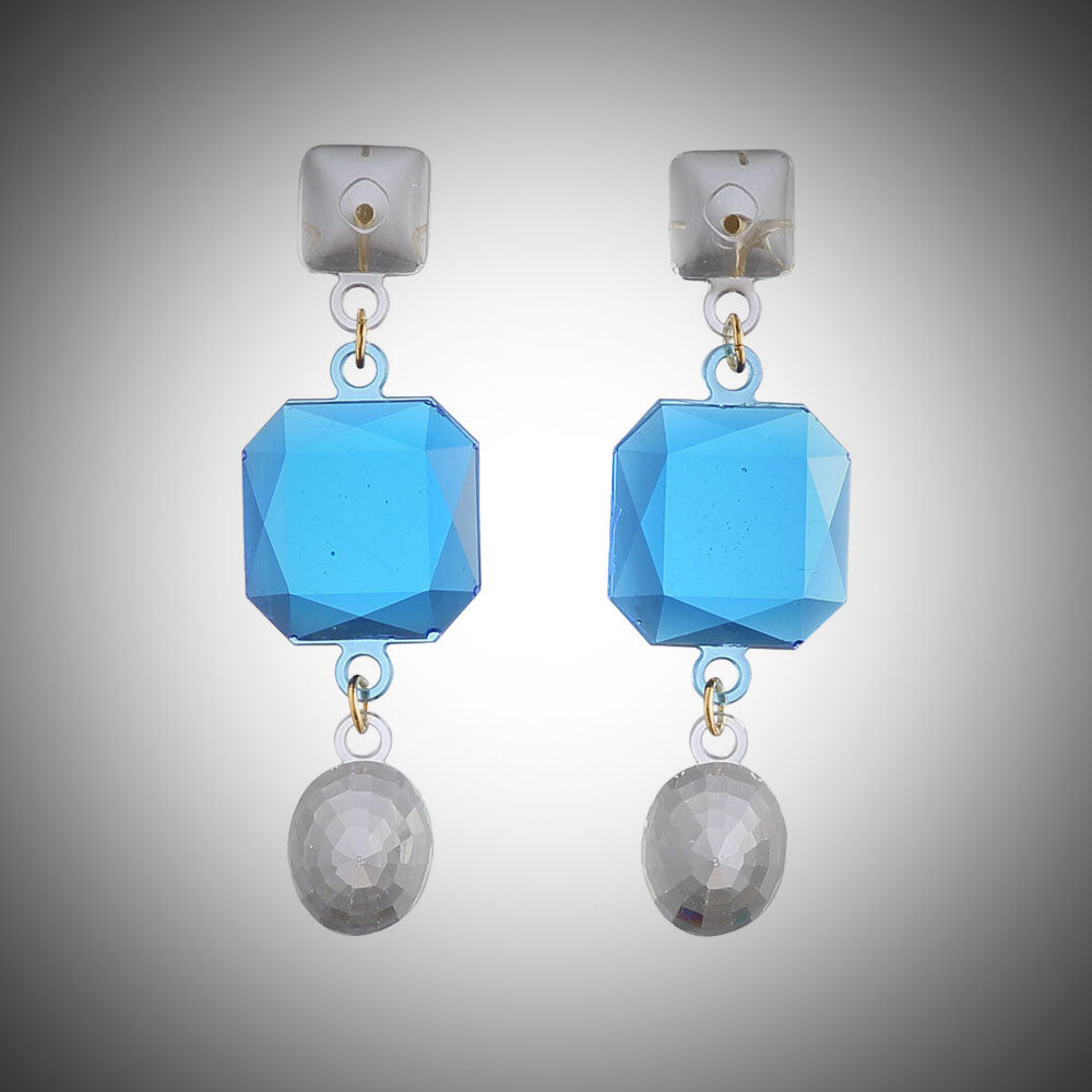 Crown Triplo Earrings Blue│Corsari Jewels│Oorbellen│foto met vignet