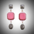 Crown Triplo Earrings Pink│Corsari Jewels│Oorbellen│product foto met vignet
