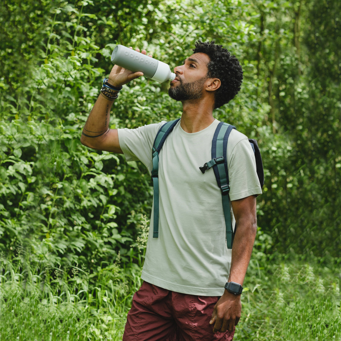 Dopper Insulated Large Glacier Grey│Thermosfles 580ml Grijs│art. 1106│voorkant met witte achtergrond