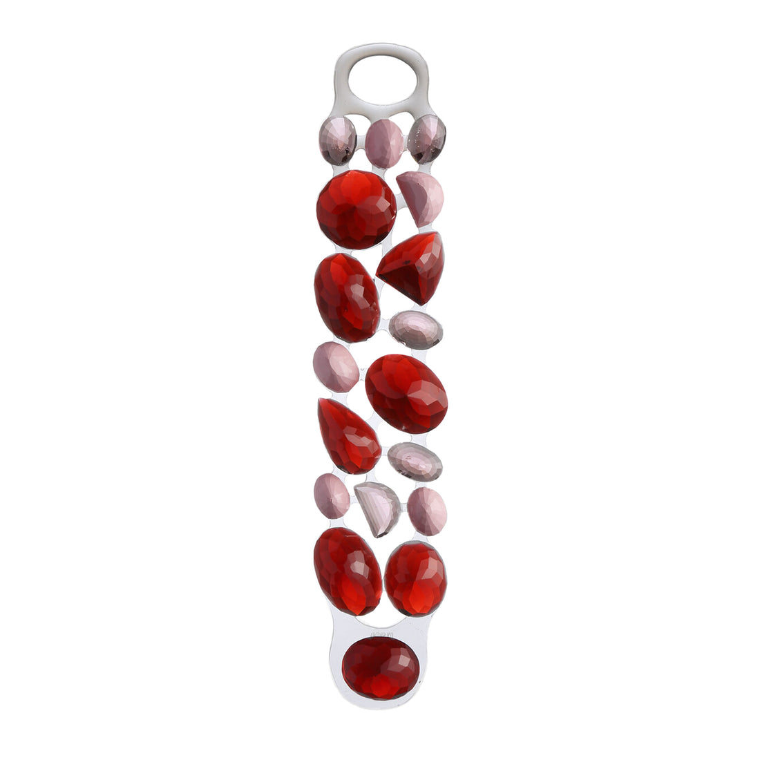 Double Stones Bracelet Red│Corsari Jewels│Armband Rood│foto schuin