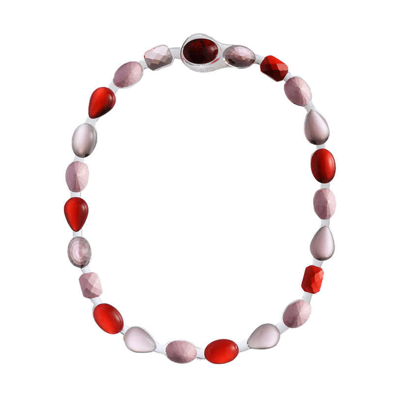 Filo Stones Necklace Red│Corsari Jewels│Halsketting Rood│product foto witte achtergrond