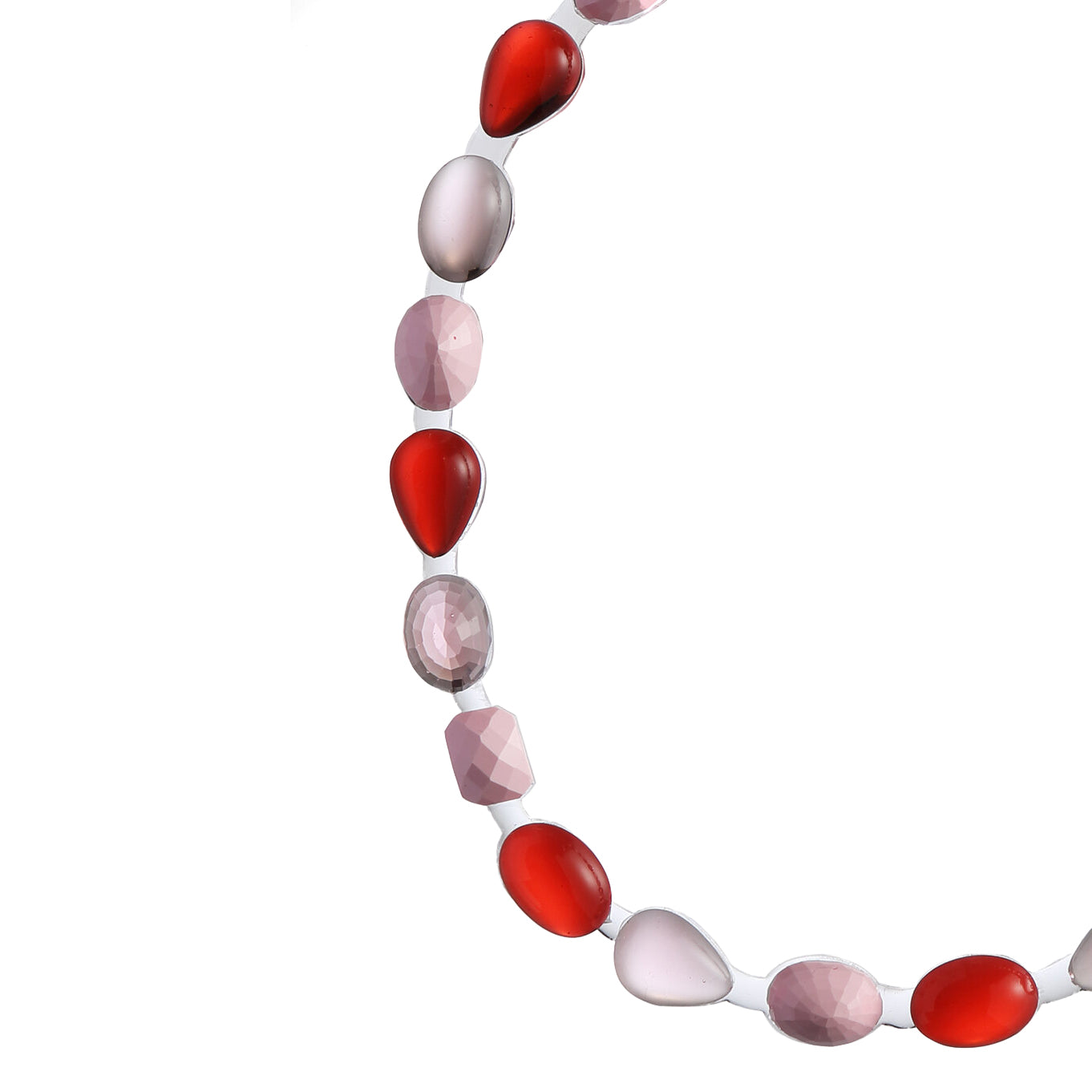 Filo Stones Necklace Red│Corsari Jewels│Halsketting Rood│detail stenen