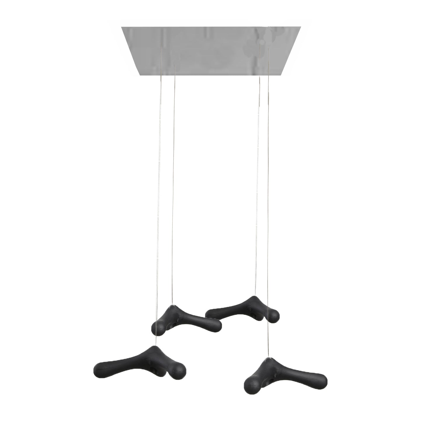 Flying Hooks Set van 4│Bos en Couvée voor Goods│Kapstok│art. FH 10.04│hangend aan plafondplaat