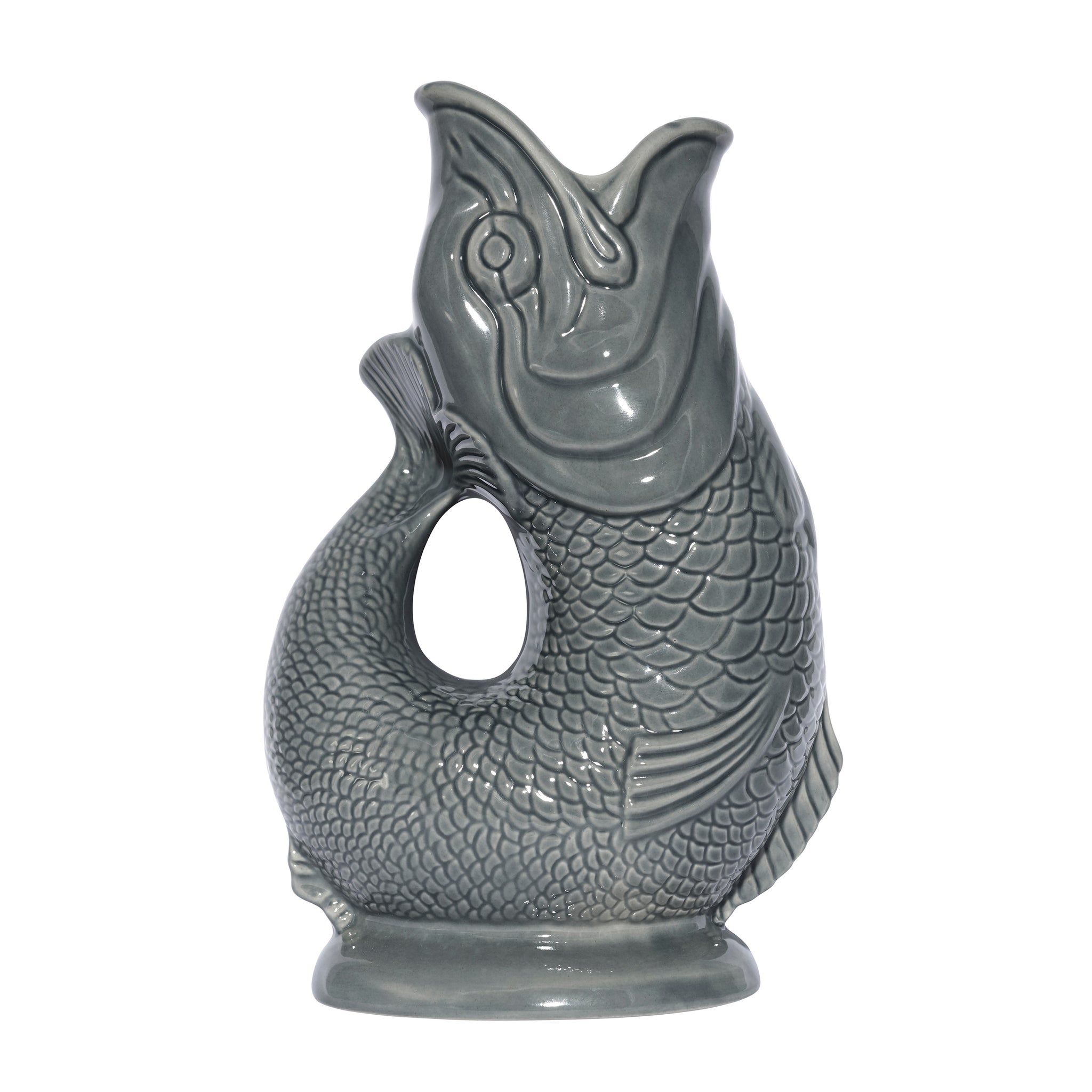 Gluckigluck Waterkaraf Donker Grijs│Guggle Jug│art. G31155/DG/W│voorkant met witte achtergrond