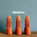 Waterworks terracotta Kegel Medium│House of Thol│3 verschillende maten naast elkaar