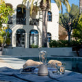 Humble One Outdoor Oplaadbare Tafellamp Linen│Buitenverlichting│art. UMTL00119│naast zwembad buiten