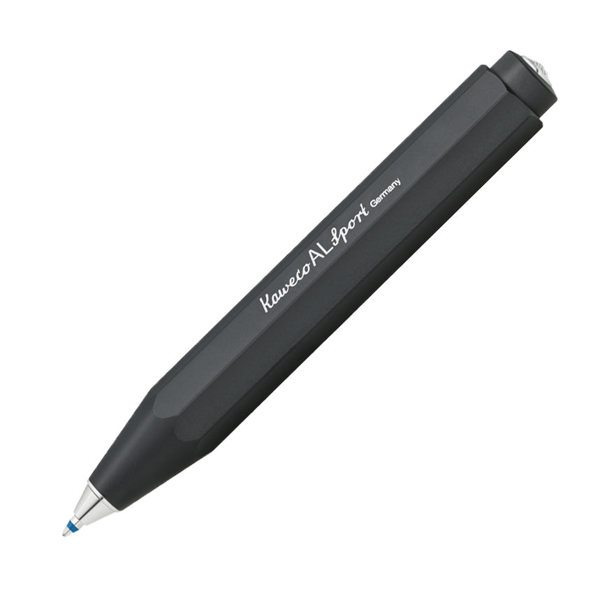 Kaweco Al Sport Balpen Zwart│art. 1510100│vooraanzicht schuin