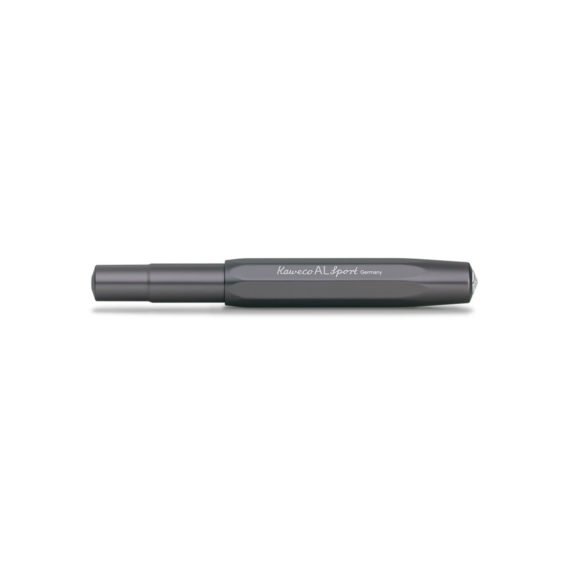 Kaweco Al Sport Rollerball Pen Zwart│Gell Roller Black│foto schuin-dop open 